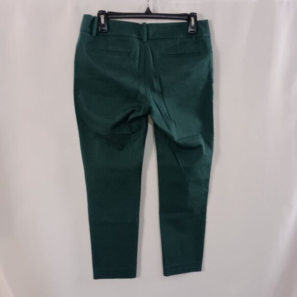 Merona Modern Fit Slim Leg Ankle Pants Women’s Size 6 Green Stretch Trousers - Picture 5 of 5